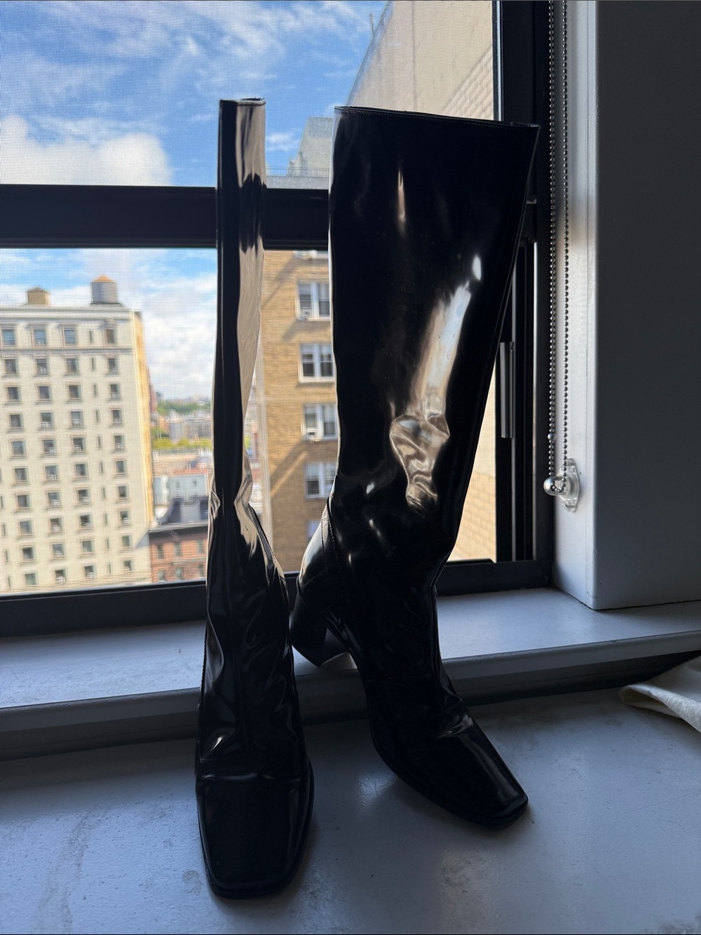 Marni Black Patent Knee-High Women's Boots sz 39.5